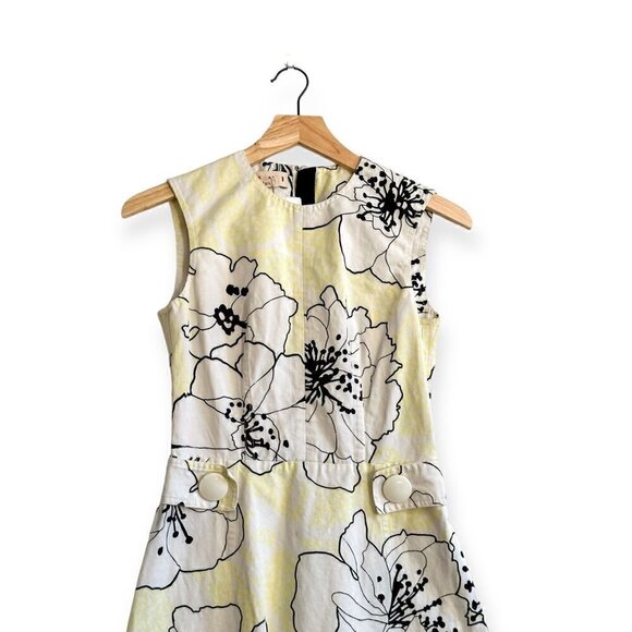 Marni Citrus Floral Sleeveless Dress, Size 36 Italian, Yellow/white, Cotton/Line - Picture 3 of 15